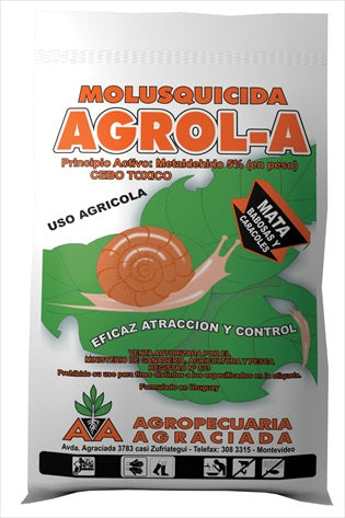 Molusquicida Agrol A en bolsa 250 grs
