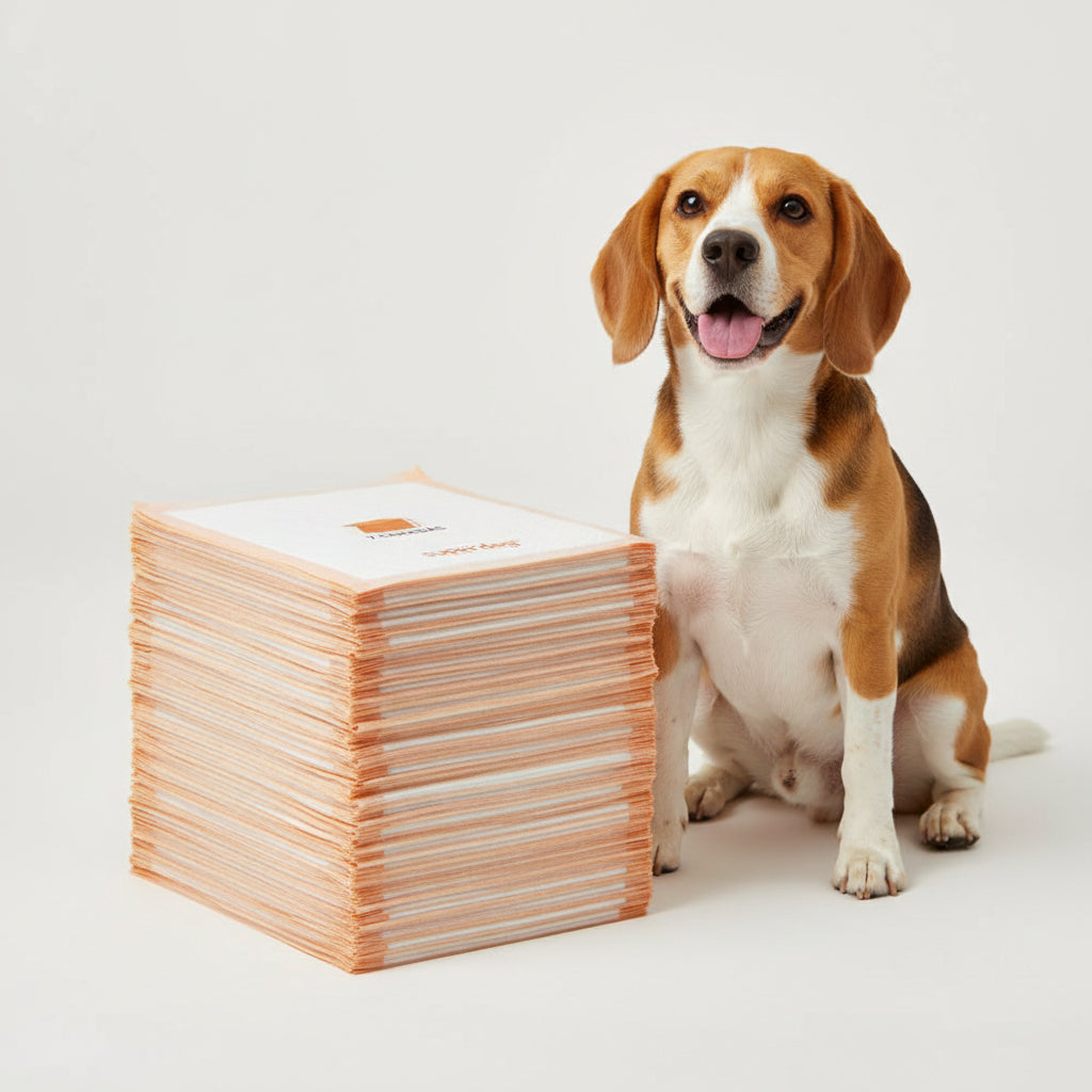 Pañales para perros Super Dog 30un 80x60cm Blanco Raza Mediana