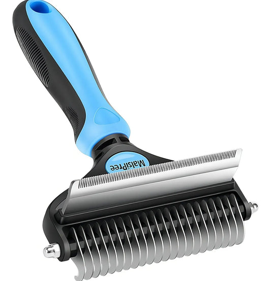 Peine Deslanador Agro A Mascotas Perros Gatos Acero Inoxidable Rosa