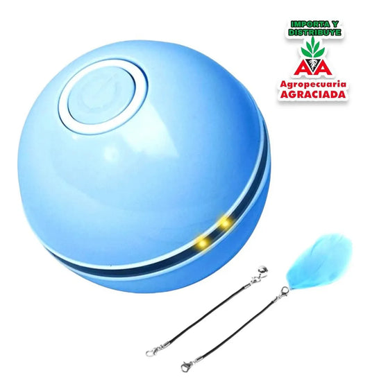 Pelota Inteligente Para Gatos Recargable Con Luces Led