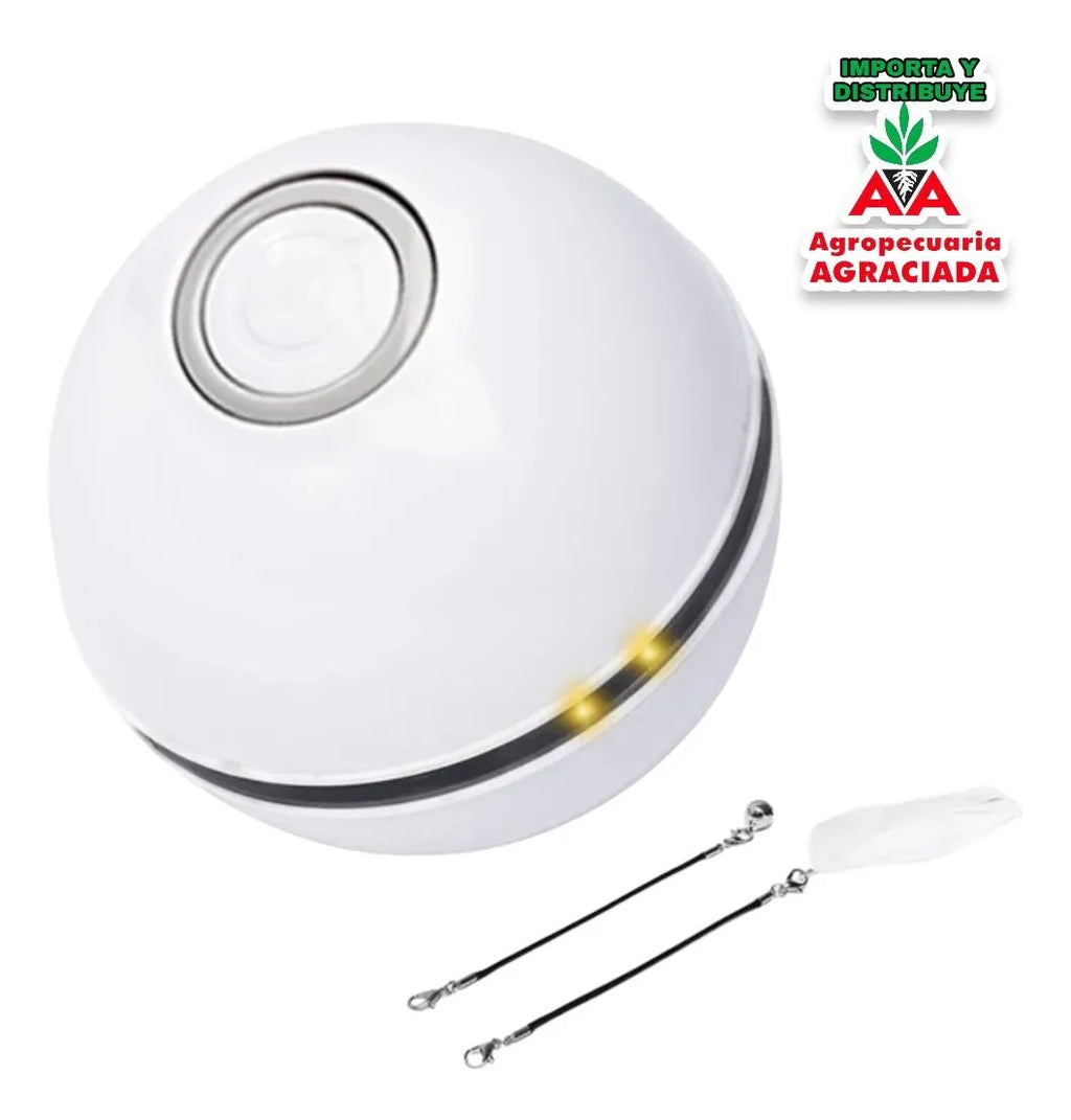 Pelota Inteligente Para Gatos Recargable Con Luces Led
