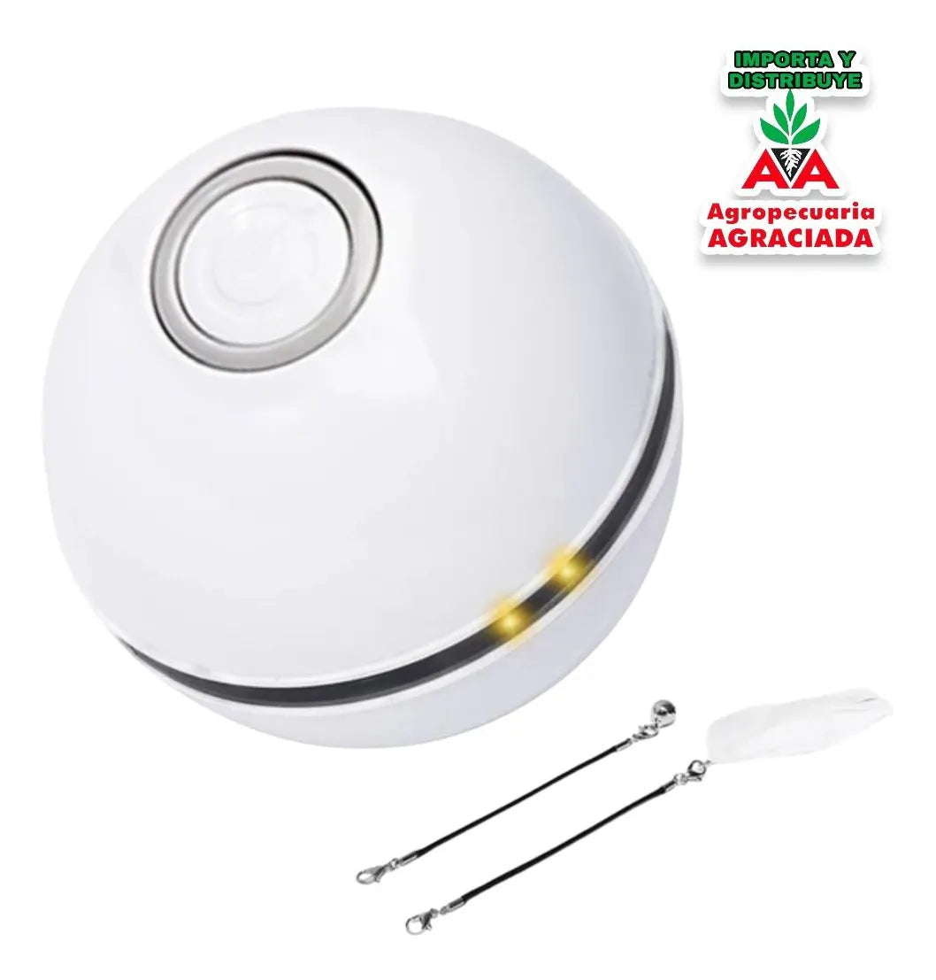 Pelota Inteligente Para Gatos Recargable Con Luces Led