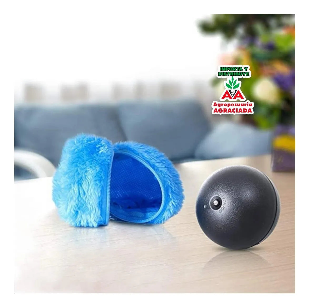 Pelota Robótica Juguete Para Mascotas + 4 Fundas De Colores Varios