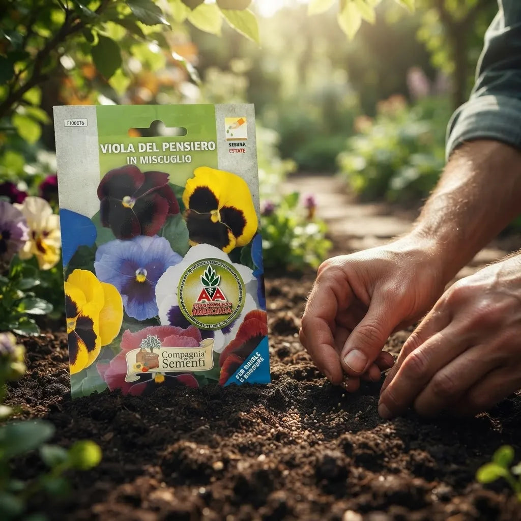 Semillas De Flores Pensamiento Gigante Suizo Variados Agro A