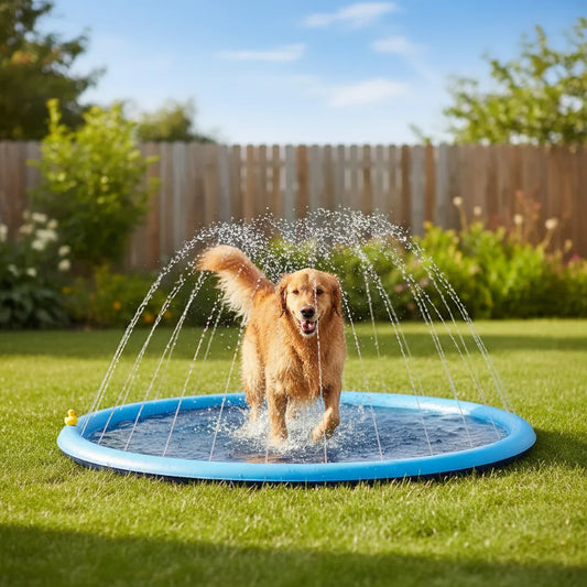 Piscina Para Perros, Con Lluvia Tamaño 150 Cm