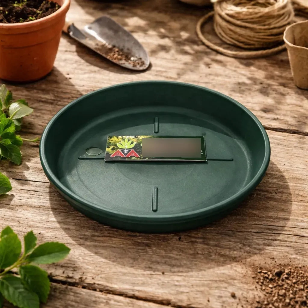 Plato Para Maceta Plastico Terracota O Verde 16 Cms Pack X 2