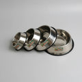 Plato Acero Inoxidable con base de goma Nº1 (21 cms)