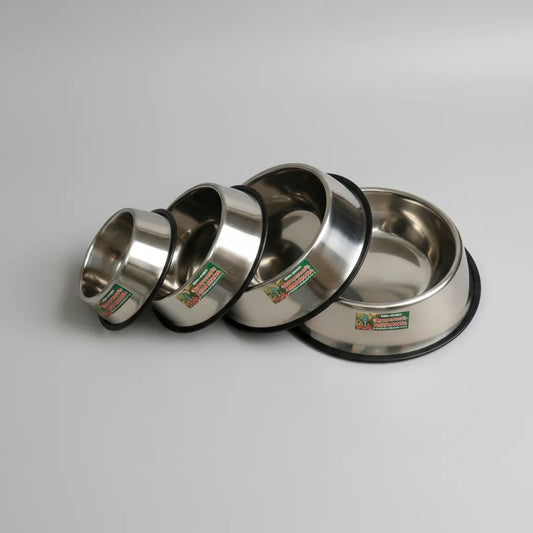 Plato Acero Inoxidable con base de goma Nº4 (33 cms)