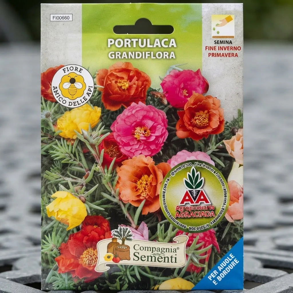 Semillas De Flores Portulaca Doble Variadas Agro A