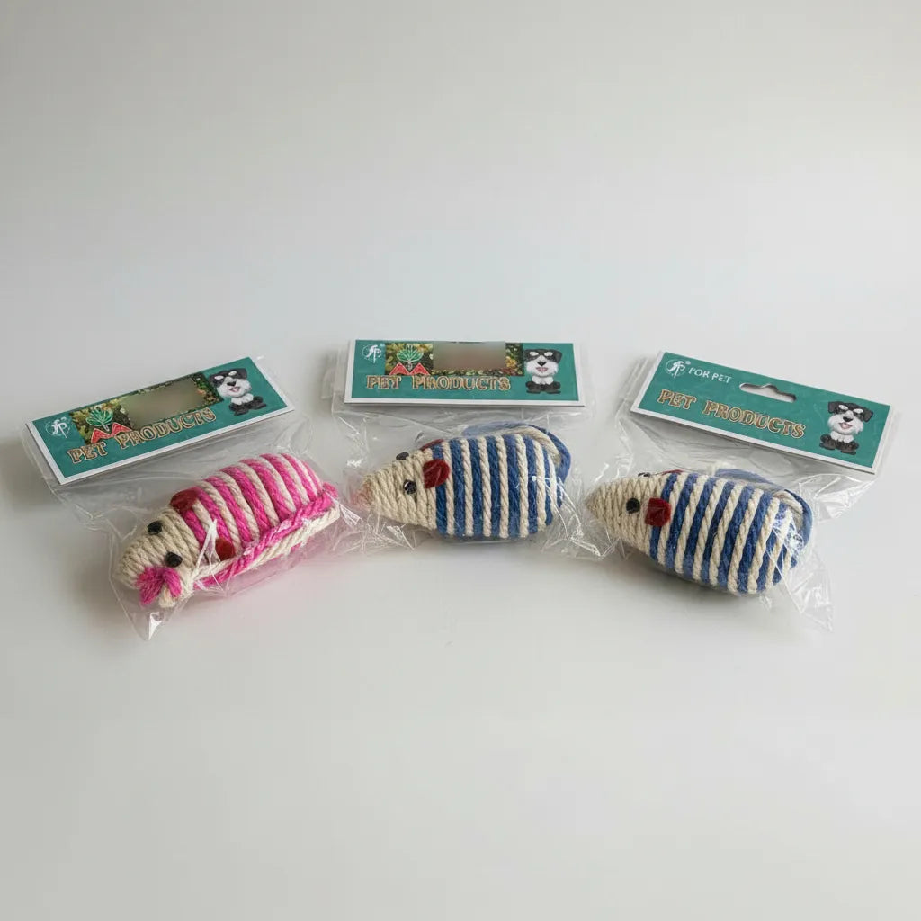 Juguete Para Gatos Rascador Raton En Sisal