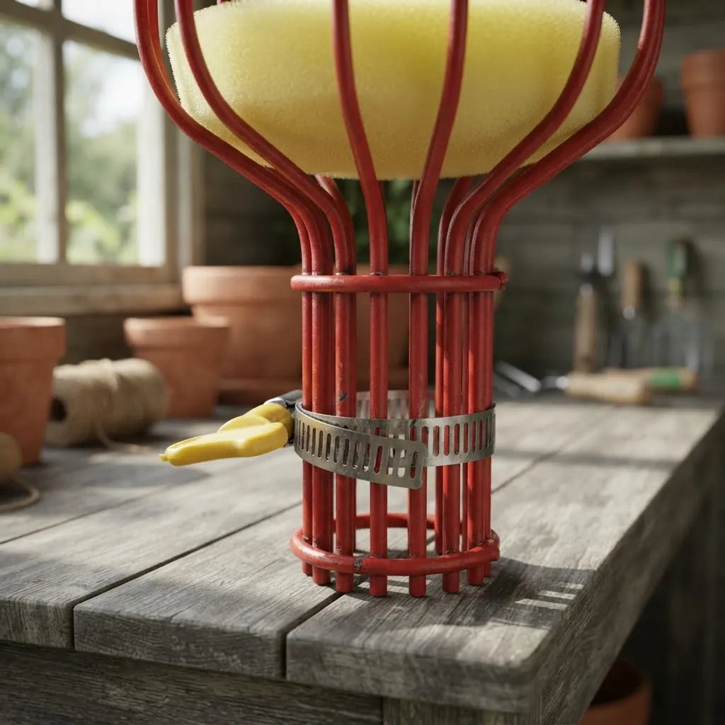 Recolector De Frutas Metálico Con Espuma Anti Impacto