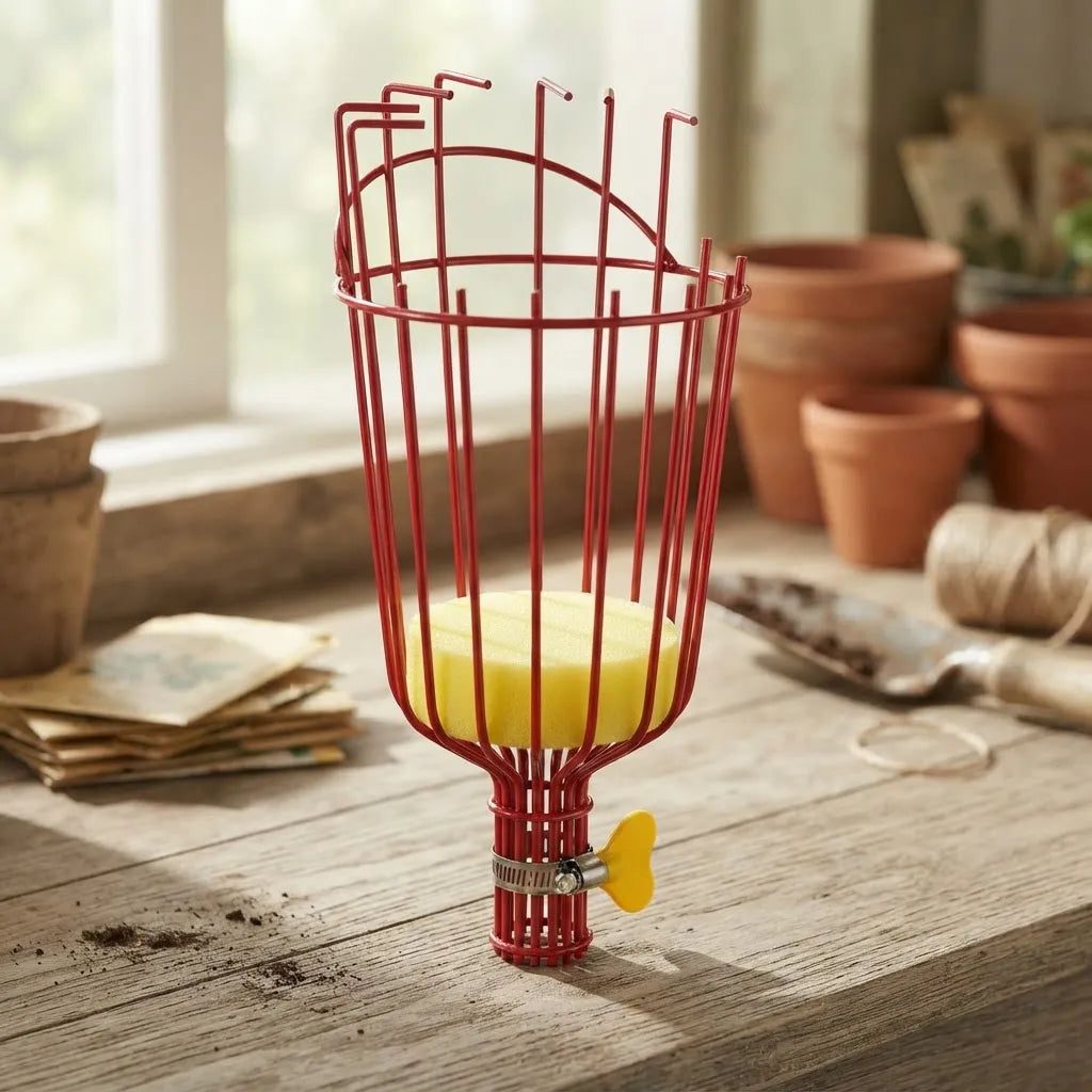 Recolector De Frutas Metálico Con Espuma Anti Impacto