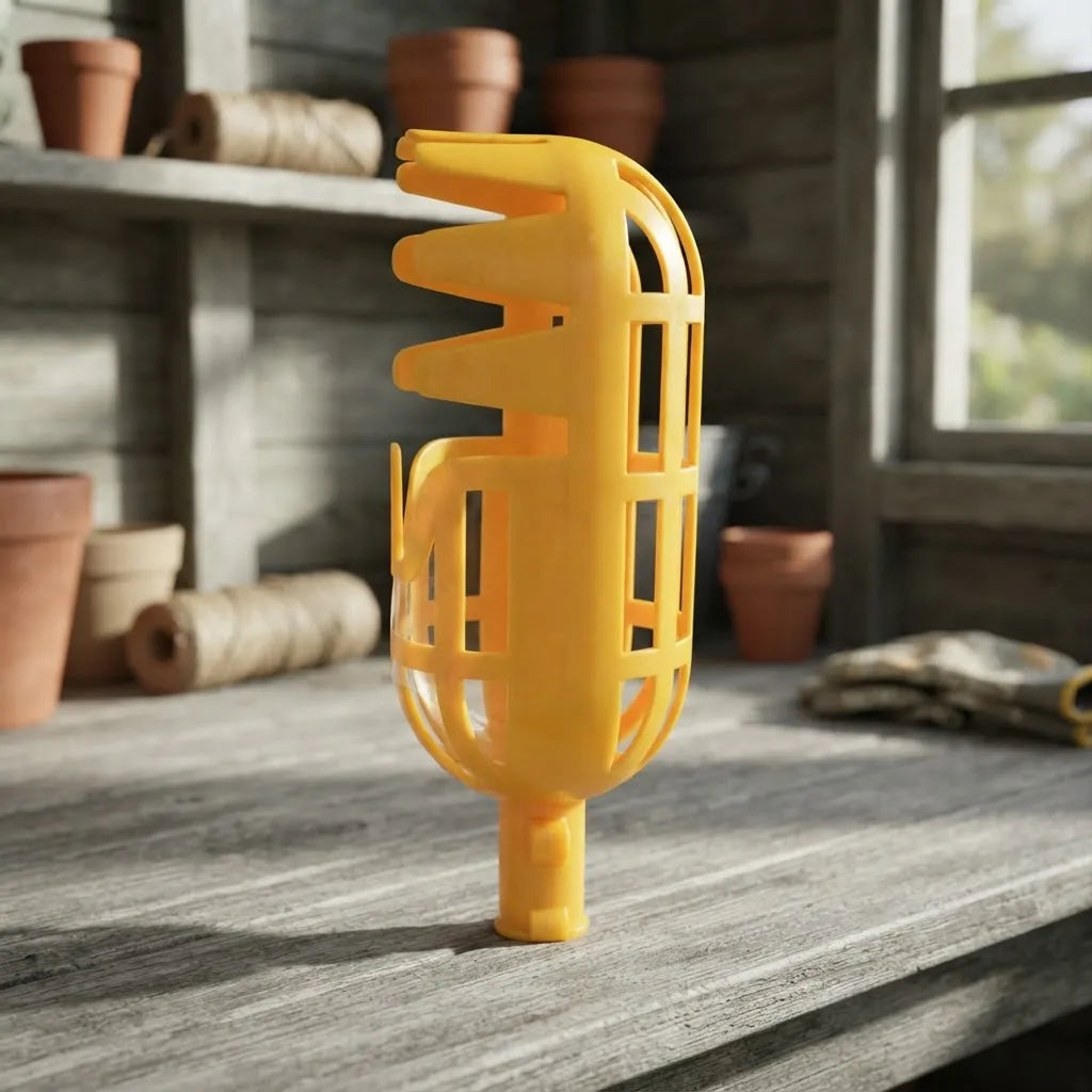 Recolector De Frutas Plástico Amarillo