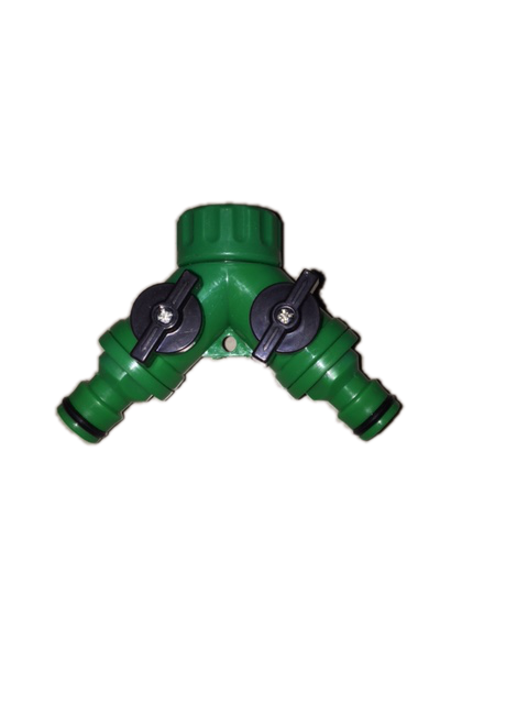 Adaptador de una Canilla a Dos con Regulacion