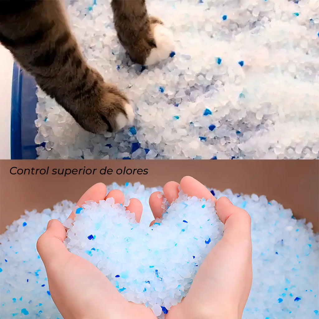 Arena Piedra Sanitaria Gatos Cat Sand Silicagel 3.8 Lt