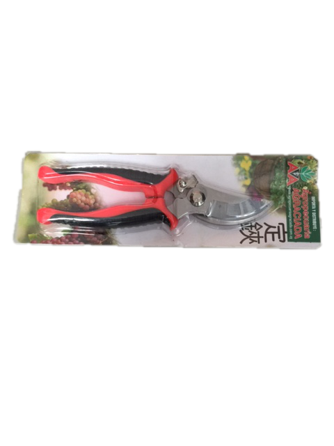 Tijera de Poda Naranja y Negra con Blister