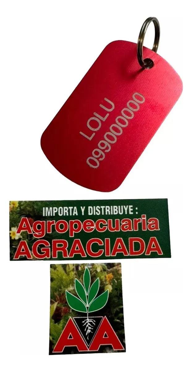 Chapitas Placas Identificadoras De Mascotas Tag Grabadas