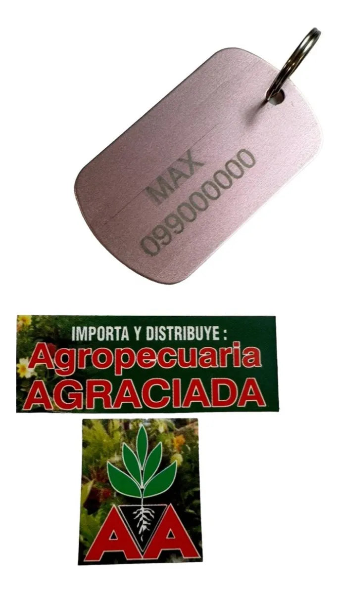 Chapitas Placas Identificadoras De Mascotas Tag Grabadas