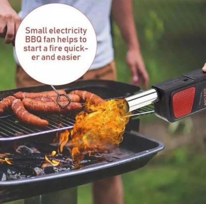 Activador de Carbón Turbina Sopladora Avivador Fuego Barbacoa