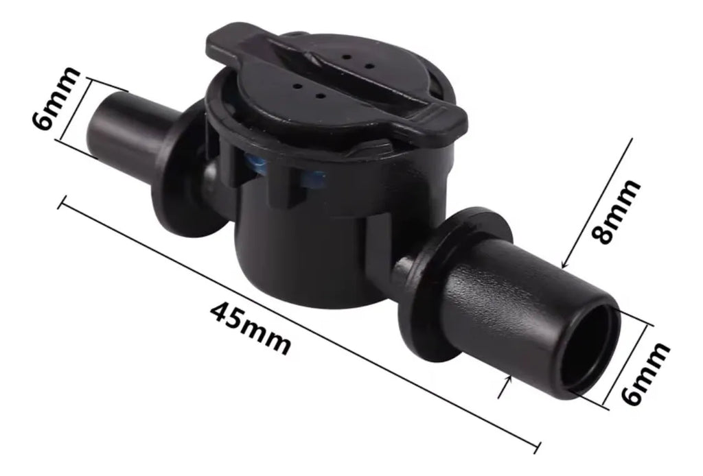 Conector Antigoteo Para Sistema De Riego De 6mm A Od De 6mm