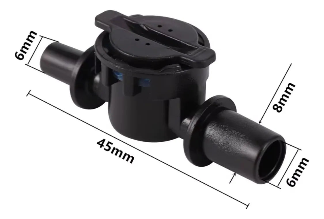 Conector Antigoteo Para Sistema De Riego De 6mm A Od De 6mm