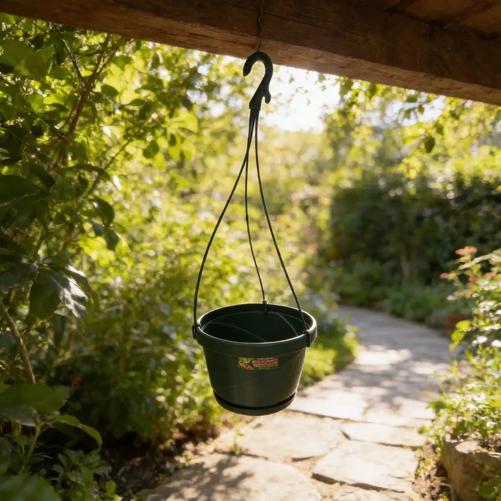 Maceta Colgante Italiana Con Plato Exterior Interior 25 Cms