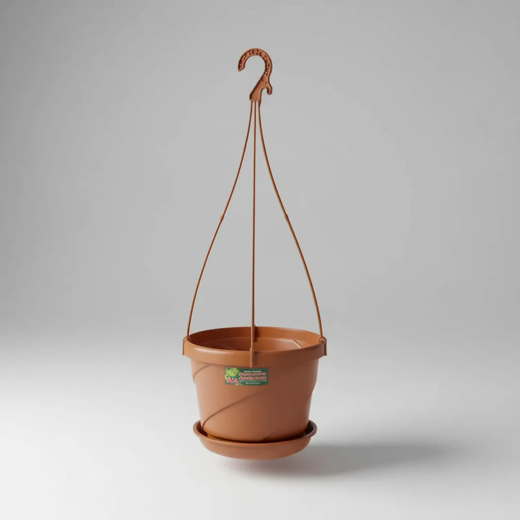 Maceta Colgante Italiana Con Plato Exterior Interior 25 Cms