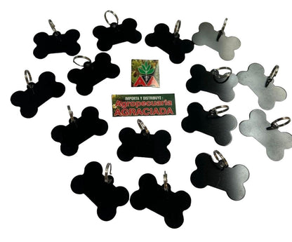 Chapitas Placas Identificadoras De Mascotas Grabadas Laser