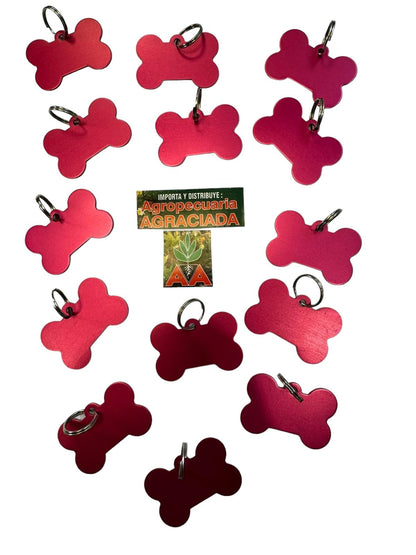 Chapitas Placas Identificadoras De Mascotas Grabadas Laser