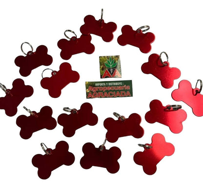 Chapitas Placas Identificadoras De Mascotas Grabadas Laser