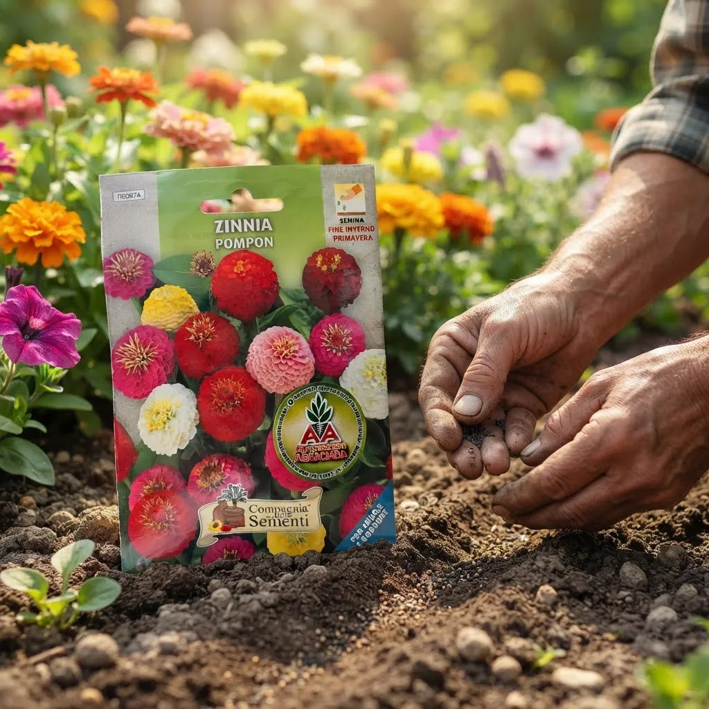 Semillas De Flores Zinnia Liliput Variadas Agro A