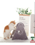 Rascador Para Gatos Con Barril Giratorio Gris