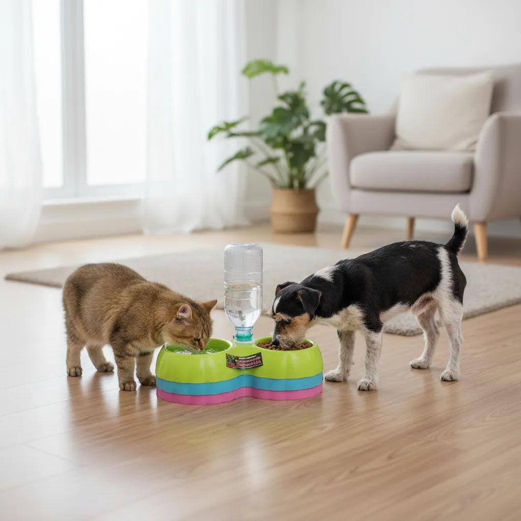 Bebedero y Comedero Chico para Botella