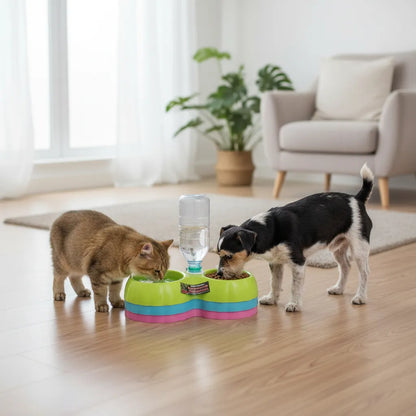 Bebedero y Comedero Chico para Botella