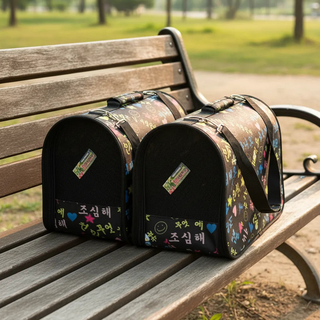 Bolso Transportador de Mascotas en Tela Grande 44 x 22 x29