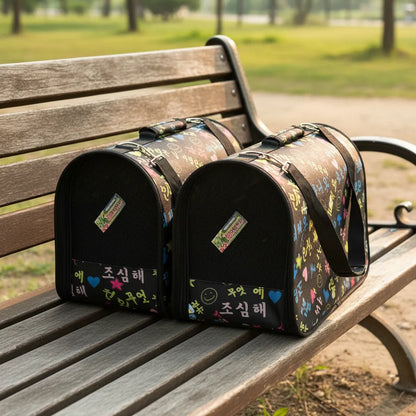 Bolso Transportador de Mascotas en Tela Grande 44 x 22 x29