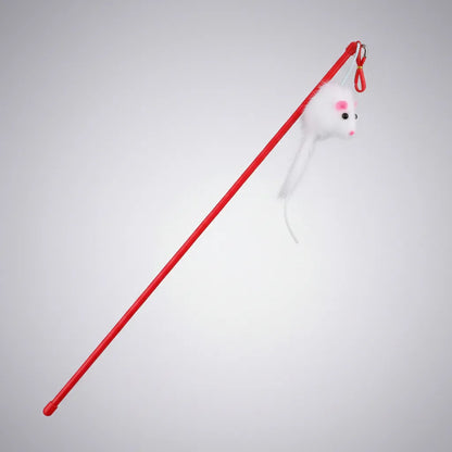 Juguete Para Gatos Caña Con Cascabel Y Raton