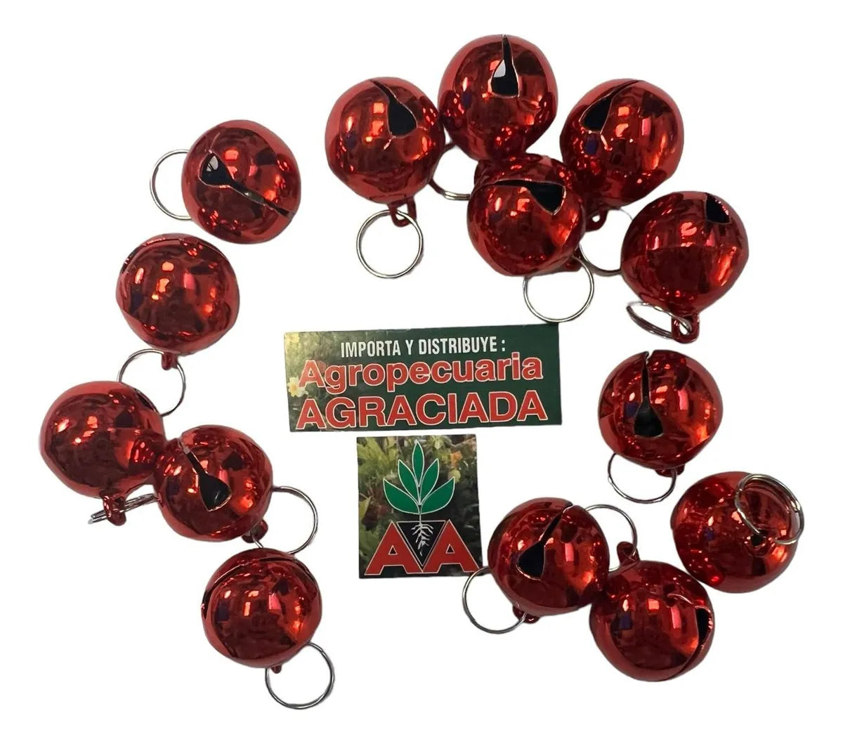 Cascabeles Metalicos Para Mascotas Grande 20 Mm Con Aro X 10