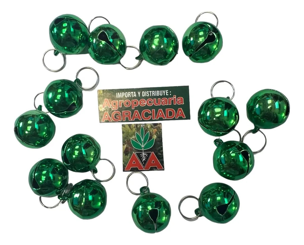 Cascabeles Metalicos Para Mascotas Grande 20 Mm Con Aro X 10