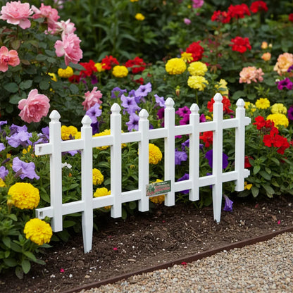 Cerco Plástico Blanco 60 cm de largo