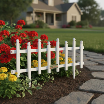 Cerco Plástico Blanco 60 cm de largo