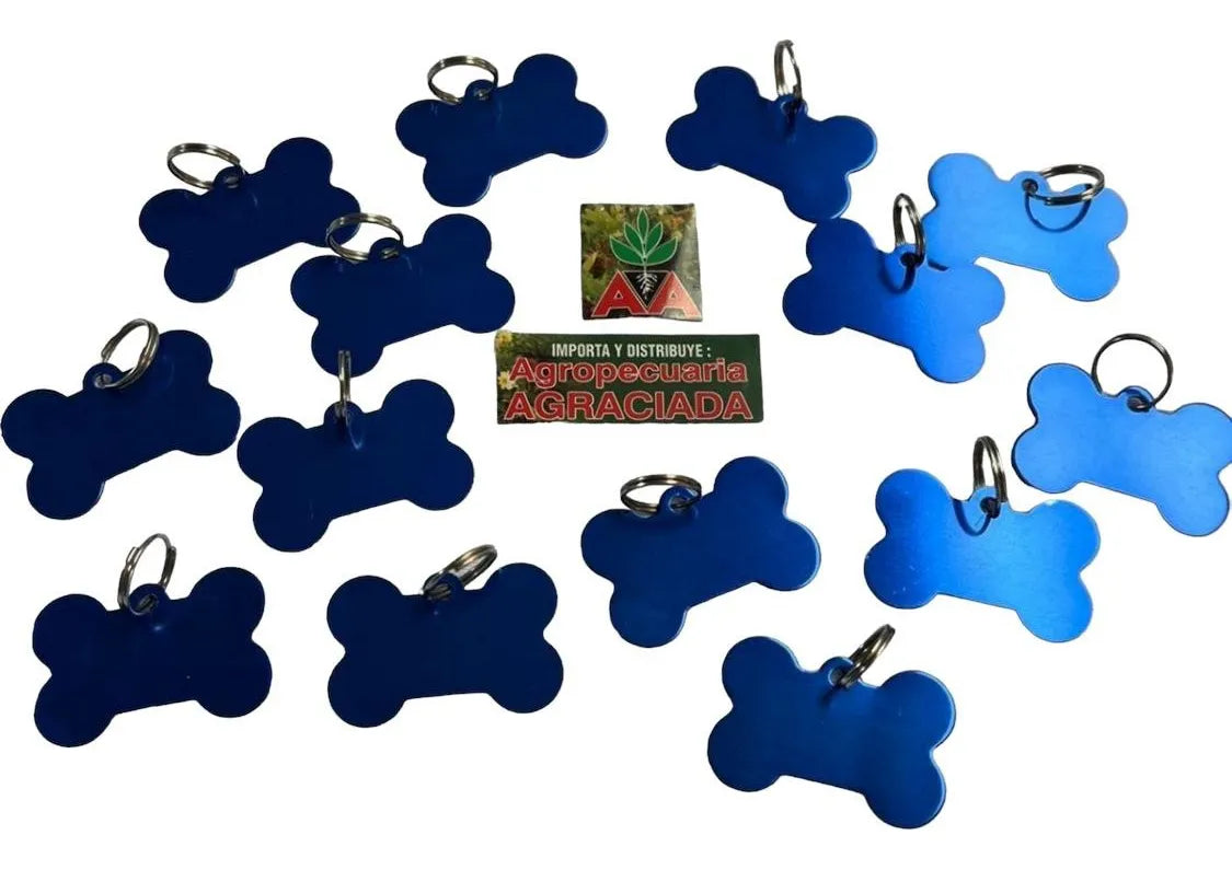 Chapitas Placas Identificadoras De Mascotas Grabadas Laser