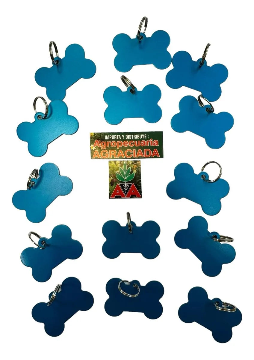 Chapitas Placas Identificadoras De Mascotas Grabadas Laser