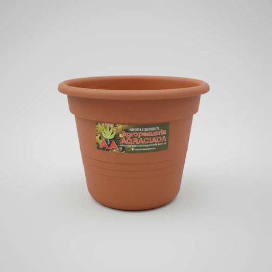 Maceta Agro A Exterior Interior Modelo Cilindrica 22 Cms