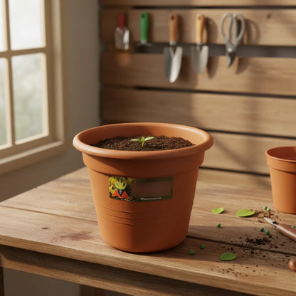 Maceta Agro A Exterior Interior Modelo Cilindrica 28 Cms