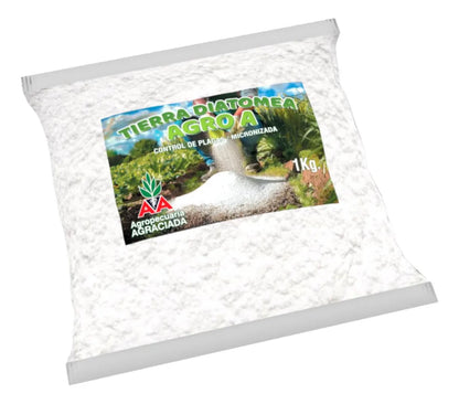 Tierra Diatomeas Micronizada Control De Plagas X 1 Kg Agro-a