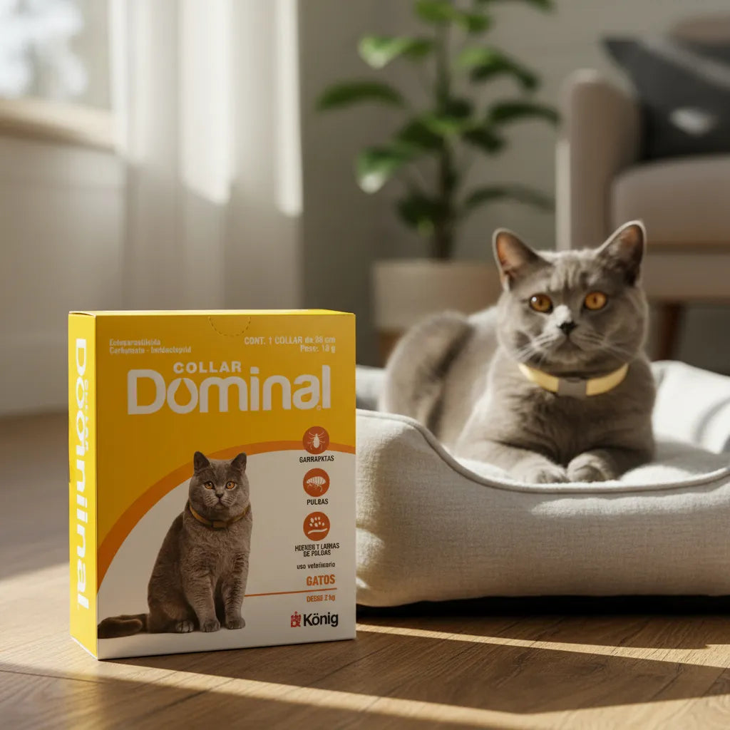 Collar Antiparasitario Dominal Para Gatos
