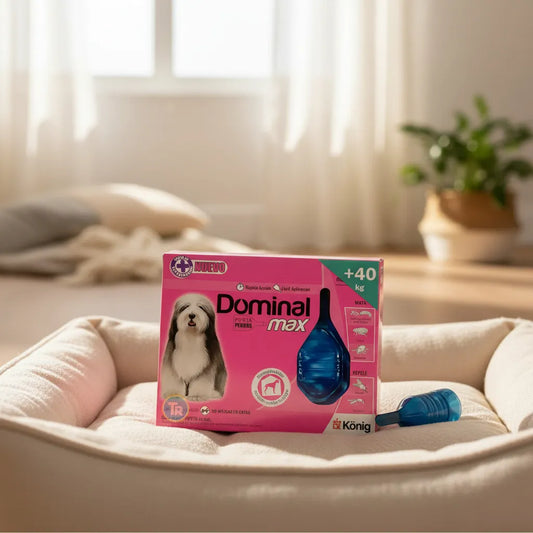 Pipeta Dominal Max Anti Pulgas +40kg Perros Violeta