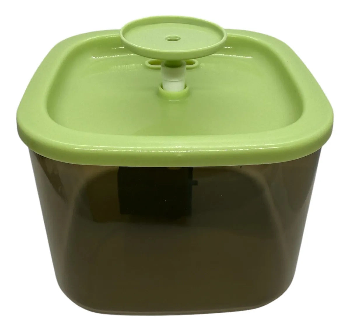 Fuente Bebedero Cuadrado Agro-a 1l Con Filtro Para Mascotas Verde