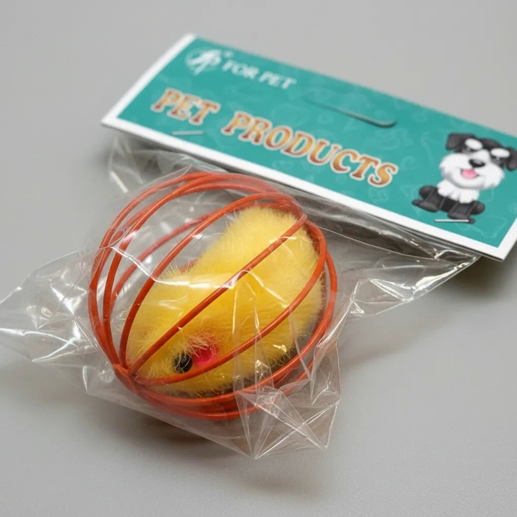 Juguete Para Gatos Esfera Con Raton Giratorio